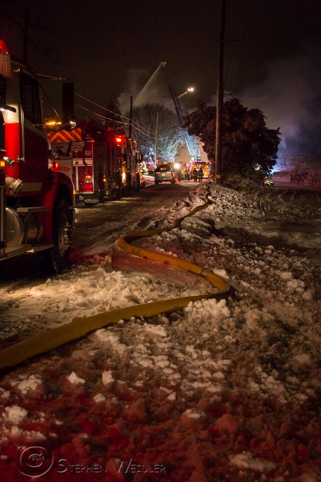 Barn Fire - Landis Rd. - Lower Salford Twp. - 02/03/2014